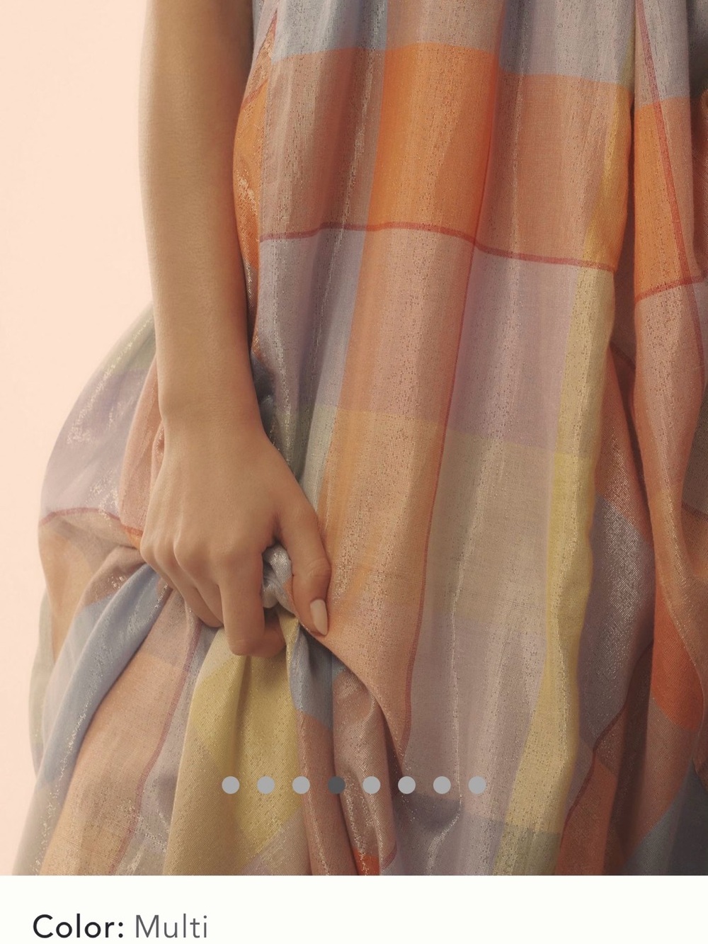 Pilcro for Anthropologie Pastel Plaid Strapless Maxi Dress - Picture 8 of 11